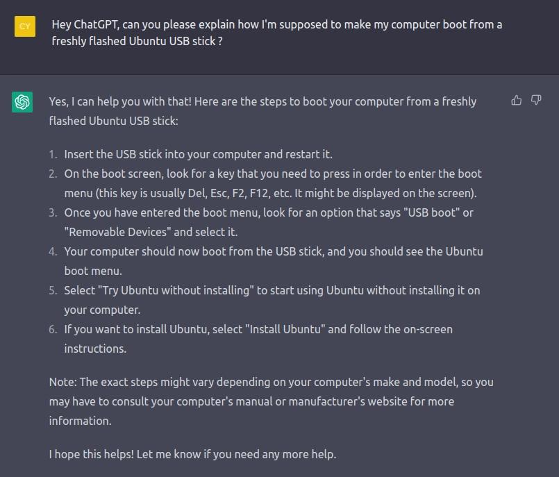 ChatGpt chat